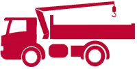 With crane truck
